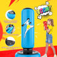 QPAU Kids Punching Bag Toy with Boxing Gloves, 66 Inch Larger Stable Kids Inflatable Boxing Bag Set, Gifts for Boys & Girls Age 6-12, for Practicing Karate, Taekwondo, MMA