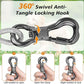 Tresbro 20 FT Dog Tie Out Cable with Spring, Shock Absorbing Tether Chains for Outside Aavilable in 10/15/20/25/30/40/50/70/100/120 FT, Heavy Duty Leads for Yard for Medium & Large Dogs Up to 500 LBS