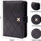 Melsbrinna Rfid Passport Holder for Travel women/Men, Cute Passport Wallet Rfid Blocking Card Slots, Rfid Passport Cover/CaseTravel Wallet, Passport Book Holder (1, LG BLACK)