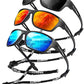 KALIYADI Polarized Sunglasses for Men, Sports Sun Glasses for Driving Cycling Fishing with UV protection