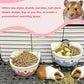 Chinchilla Food Bowl Ceramic Guinea Pig Cage Feeder Hanging Bunny Food Dish Small Animal Feeding Bowls for Syrian Hamster Ferret Gerbils (Pink)