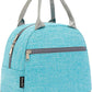 FlowFly Insulated Lunch Cooler Bag - Tote Bag Organizer for Women/Men, Sea Blue