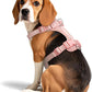 Wisedog Mesh Breathable Dog Harness: No Pull Harness with 3 Fast-Release Buckles Adjustable for Walking & Training for Small Medium Large Dogs (Pink, S: Neck=14"-19"/Chest=13"-24")