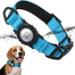 TagME Airtag Dog Collar,Waterproof Reflective Pet Collar with Airtag Holder,Soft Padded and Double D-Rings for Medium Dogs,Light Blue