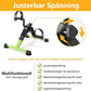 Pedal Exerciser Desk Exercise Bike Leg and Arm Bike with LCD Monitor Foldable (black/green)