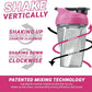 HELIMIX 1.5 Vortex Blender Shaker Bottle Holds Upto 20oz | No Blending Ball or Whisk | USA Made | Portable Pre Workout Whey Protein Drink Shaker Cup | Mixes Cocktails Smoothies Shakes | Top Rack Safe