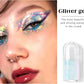 Roll-on Holographic Body Glitter Gel for Face Hair, Chameleon Color Changing Glitter Gel Under Light, Chunky Mermaid Sequins Festival Party Rave Accessories Shimmer Makeup (9# Golden Ocean)
