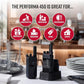 Cobra Performa 450 Business Radio (1-Pack with Dock) - 6-Channel UHF/LMR Professional Two Way Radio, Waterproof Walkie Talkie, Shockproof, IP67 & MIL-SPEC Rated, 18hr Battery, LCD Screen