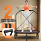 ANCHEER 40"/48" Foldable Rebounder Trampoline for Adults/Kids with Resistance Bands and Bungees, Indoor & Outdoor Mini Trampoline with Bar and Safety Padding - Max Load 450lbs/550lbs