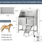 CuisinSmart 50" Dog Bathtub for Large Dogs, Professional Dog Washing Station with Dog Wash Attachment, Bath Pool for Outdoor, Indoor Shower and Grooming (50" Right Door)