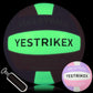 Official Size 5 Glow in The Dark Volleyball, Fluorescent Light Night Volleyball Soft Indoor Outdoor Volleyball Gift Luminous Night Light Ball for Game Gym Training Beach Play with Pump Kit