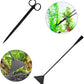 Aquascaping Tools 7 in 1 Kit Aquarium Plant Scissors Tools Set Curved & Waved Scissor Tweezers Spatula Stainless Steel Anti Rust Tools for Aquascape Black