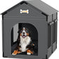 XL Indoor Dog House Dog Kennel Bed Mat with Cushion for Small Medium Large Dogs Cats, Winter Warm Cat Nest Puppy Cave Sofa Pet Products Easy Assembly, 33.9 * 26.8 Inches