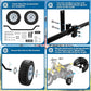 Dirt Bike Training Wheels, Adjustable Height Training Wheels Compatible with XR50 CRF50 Z50 Z50R, Razor MX125 MX400 MX500 MX500, Yamaha PW50 TTR50, and Most 50CC 49cc Motorcycles