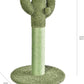 Amazon Basics Cat Scratcher - Indoor Cactus Single Cat & Kittens Scratching Post with Dangling Ball, Medium (25.6"H) - Green
