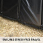 Schneiders Trailer Stall Wall Kick Pad Mat | High-Density Foam | Double PVC Vinyl for Horse Travel Safety | Color Black