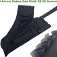 Archery Hip Quiver for Arrows with 4 Arrow Tubes Arrow Holder, Pockets for Accessories and Waist Belt