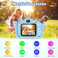 Kids Camera,HD Digital Video Camera with Protective Cover,Childrens Toys for 3 4 5 6 7 8 9 Year Old Boys/Girls,Selfie Camera for Kids,Christmas Birthday Gifts with 32GB SD Card (Unicorn Blue)