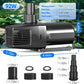 hygger 24V DC Adjustable Aquarium Water Pump & Wavemaker,30dB Quiet Return Pump,10-Speed Flow Control, Dry Run Anti-Block Protection for Freshwater Saltwater Ponds Fountains (92W,3170GPH/12000LPH)