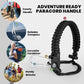 Insulated Water Bottle 87 oz, Triple Wall Vacuum Stainless Steel (Cold for 48 Hrs), Leak Proof & Non-BPA, Modern Water Flask Jug with Paracord Handle & Straw Spout Lids, Magic Black