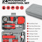 24pcs Home DIY Tool Kit for Household, Office & Garage - General Repair Small Hand Tool Set with Storage Case