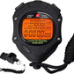Stopwatch Timer, Digital Stop Watch with 0.01second & 0.001second Timing, Metal 10/100/400 Laps Memory, Rolilink Large dispaly Alarm Clock for Coach Sports Running Marathon