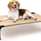 Heeyoo Elevated Dog Bed, Cooling Raised Pet Cot with Chew Proof Washable Breathable Mesh and Metal Frame, Portable Dog Cot Bed with No-Slip Feet for Outdoor or Indoor Use