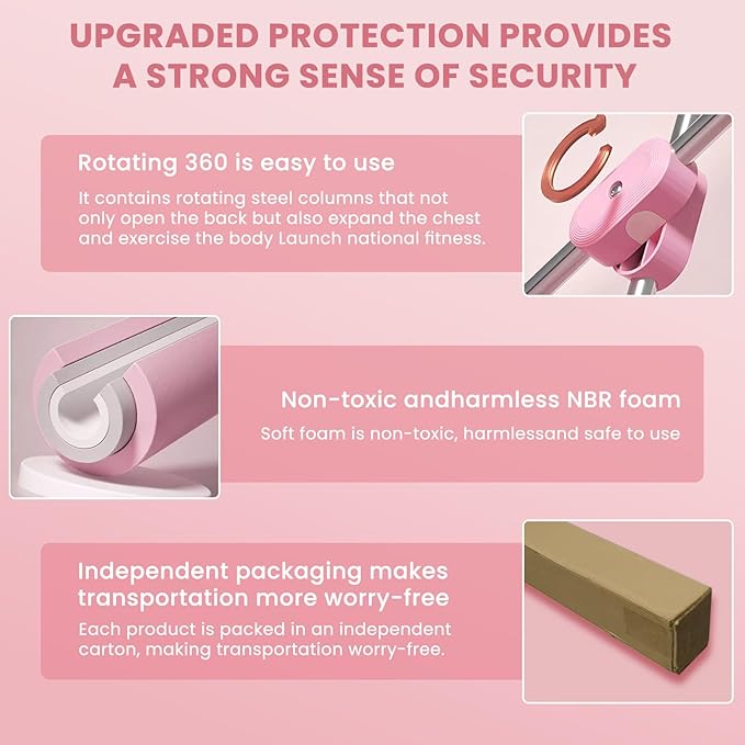Posture Corrector Yoga Cross Stick - Back Pain Relief for Adult And Child，Back Cross Orthosis Yoga Stick, Improving Hunchback And Chest Back Support Posture, Orthosis Can Stretch 23.6-35.4in