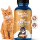 Cat Laxative Constipation Relief, Natural Cat Stool Softener Remedy for Irregular Bowel Movements Without Feline Diarrhea, Supports Feline Digestion & Gas Pain Relief, 400 Odorless, Tasteless Pills