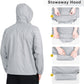 Outdoor Ventures Men's Rain Jacket Waterproof Lightweight Packable Rain Shell Raincoat with Hood for Golf Hiking Travel