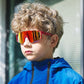Youth Baseball Sunglasses Kids Sports Sunglasses for Boys Girls Softball Cycling Glasses UV400 Protection