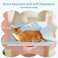 PAWZ Road Flower Cat Tree, 72 Inches Large Cat Tower with Steel Frame Hammock and 7 Scratching Posts, Tall Cat Tree with 2 Condos and Perches for Large Indoor Cats - Blue