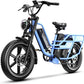 1500W Electric Bike for Adults,48V 20/60Ah Removable Battery Max Range 80Miles & 30MPH Electric Bicycle,20''×4" Fat Tire Ebike,Adult Electric Bicycles for Commute Beach Snow,E-Bike UL Certified