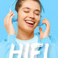 AGPTEK 64GB MP3 Player with Bluetooth 5.3, A19PL 2.4" Curved Screen Portable Music Player with Speaker Lossless Sound with FM Radio, Voice Recorder, Supports up to 128GB, Blue