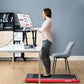 GYMAX Walking Pad, Dual LED Display 2 in 1 Under Desk Treadmill for Home with Remote & Smart App Control, 2.25HP Foldable Portable Treadmill Running Machine for Office Small Space