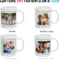 Personalized Coffee Mug – Custom Photo, Text, or Logo Ceramic Mug Tea Cup | Taza Personalizada with Picture or Message | Customized Gift Idea for Men & Women, Mom, Dad, Friends - White/Black | 11oz