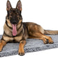 Stoutwool Indestructible Dog Bed - Fluffy Chew Proof Dog Crate Pad - Tough Kennel Pad for Aggressive Chewers - Ideal for Extra Large Breeds & Fits 48-Inch Crate - 47"x29", Charcoal