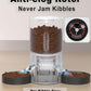 Dual Automatic Cat Feeder 2 Cats,6 Meals/Day,12 Portions/Meal,4.2L Dual Power Double Bowls Feeder,Dry Food Auto Pet Dispenser,10S Voice Record,Flexible Schedule Timer (Black,Basic Dual Bowls)