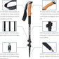 Aihoye Trekking Hiking Poles - 2 Pack Adjustable Walking Sticks, Collapsible Lightweight Aluminum 7075, Hiking Sticks with Quick Flip-Lock and Comfortable Cork Grips