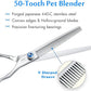 JASON 7" 50 Teeth Thinning Dog Grooming Blending Scissor, Ergonomic Pet Grooming Thinner Blender Shears Cat Trimming Texturizing Kit with Offset Handle and a Jewelled Screw, 30% Thinning Rate