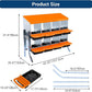 Chicken Nesting Box, 8 Hole 2 Layer Hen Nest Boxes with Legs, Roll Away Eggs Laying Boxes,Cleanable Pull Out Hen Roosting Boxes