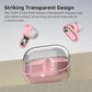 TOZO Crystal Pods Hybrid Active Noise Cancelling Wireless Earbuds, 10mm Drivers Deep Bass Stereo Sound, 4 Mics Smart ENC AI Calls, 32 EQ via App, Bluetooth 5.4 Headphones, Crystal Case Design