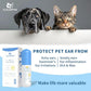 Tris Flush Cat & Dog Ear Cleaner - Dog Ear Infection Treatment with PHMB, Removes Wax, Odo, Gentle & Hypoallergenic, with 20 Cotton Qtips, 4 Fl oz