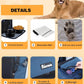 Extra Large Dog Crate with 2 Foldable Bowl, 40 Inch Collapsible Travel Dog Crate Kennel with Soft Blanket for Medium Dogs,Indoor & Outdoor (40" L x 27" W x 27" H, Navy)