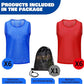 12/24/48PCS Pinnies Youth Team Pennies for Sports Kids and Scrimmage Vests for Soccer Basketball Jersey Practice