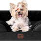 EHEYCIGA Orthopedic Dog Bed for Small Dogs, Waterproof Memory Foam Small Dog Beds with Sides, Non-Slip Bottom and Egg-Crate Foam Medium Pet Couch Bed with Washable Removable Cover, Black
