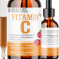 Vitamin C Supplement | Liquid Vitamin C Liquid Drops for Adults & Kids | Acerola Cherry | Immune Support Supplement | Antioxidant | Skin | Vegan | Non-GMO | Gluten Free | 2 Fl
