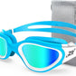 ZIONOR G1 Polarized Swimming Goggles for Unisex Adult Women Anti Fog 100% Anti UV Diving Goggles