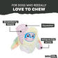 Barkbox Grateful Ted Dog Toy for Medium Dogs – Strawberry-Scented Rip & Reveal Toy for Determined Chewers and Interactive Playtime