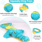 Dog Toys Cute Alligator Dog Toy Tough Plush Puppy Toy for Playtime, Training & Tug of War- Interactive Squeaky & Crinkle Chew Toy for Small to Large Dogs